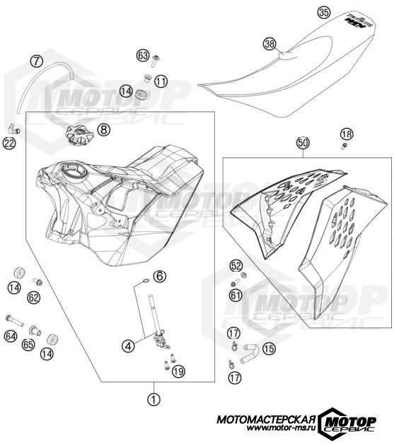 KTM Enduro 530 EXC Factory Edition 2011 TANK, SEAT, COVERS