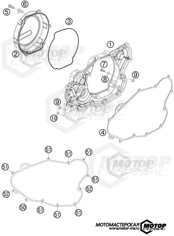 KTM Enduro 450 EXC 2011 CLUTCH COVER