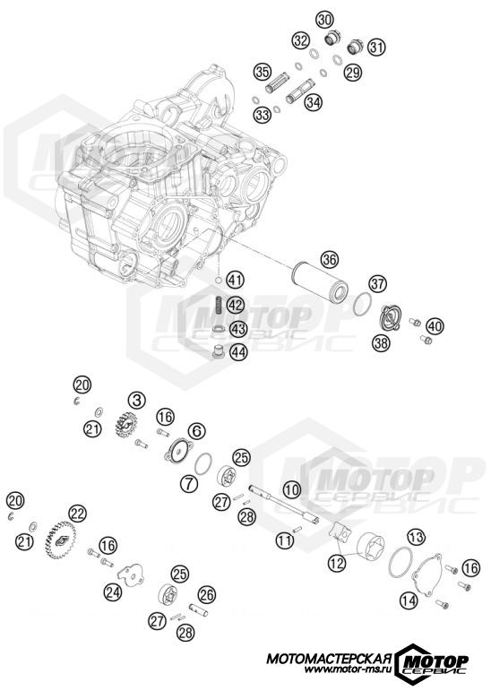 KTM Enduro 450 EXC Factory Edition 2011 LUBRICATING SYSTEM