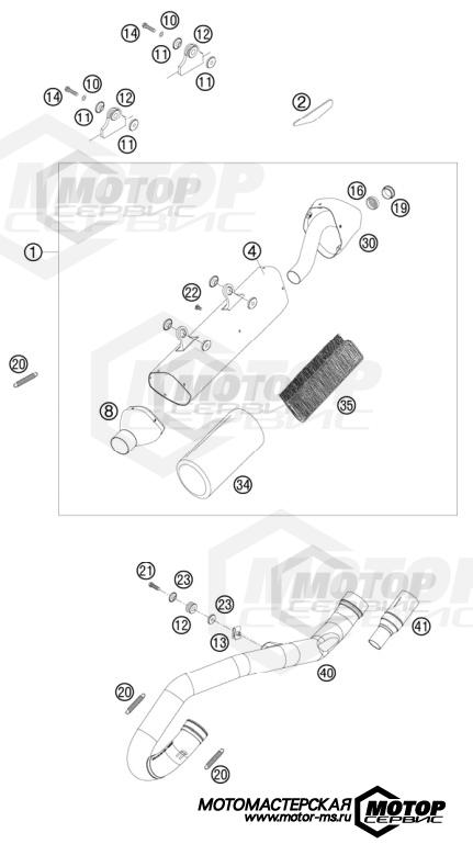KTM Enduro 450 EXC Factory Edition 2011 EXHAUST SYSTEM