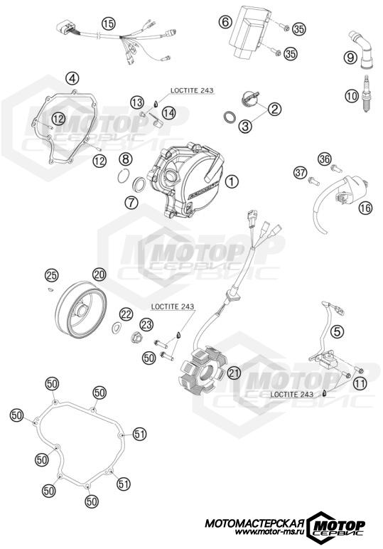 KTM Enduro 400 EXC Factory Edition 2011 IGNITION SYSTEM