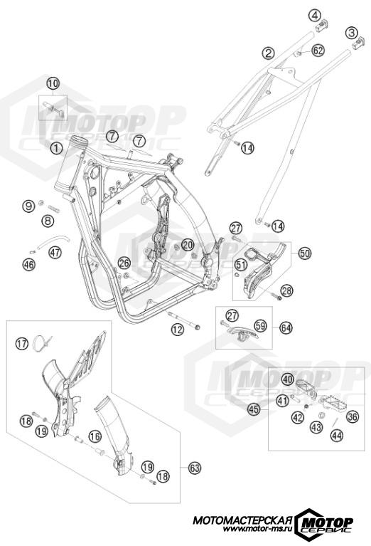 KTM Enduro 400 EXC Factory Edition 2011 FRAME