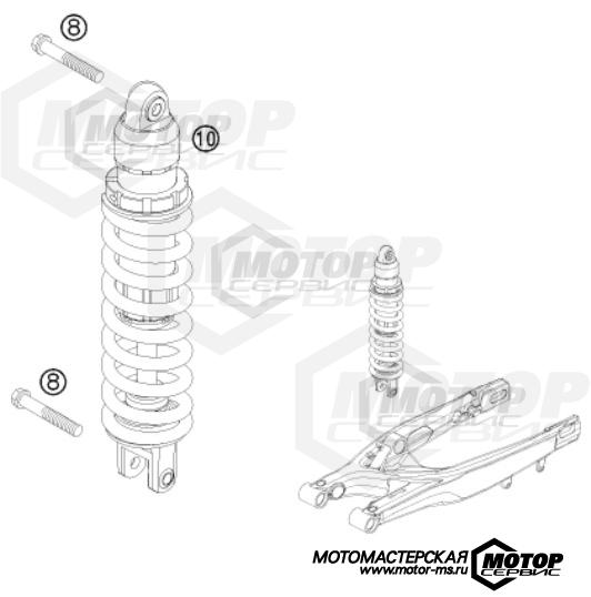 KTM Enduro 400 EXC Factory Edition 2011 SHOCK ABSORBER