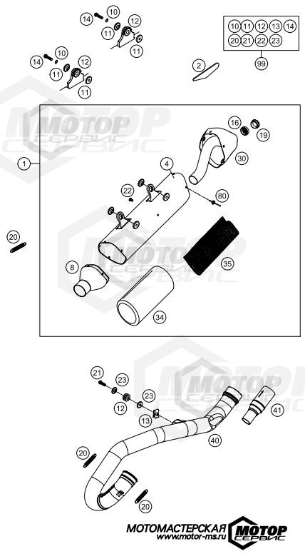 KTM Enduro 400 EXC Factory Edition 2011 EXHAUST SYSTEM