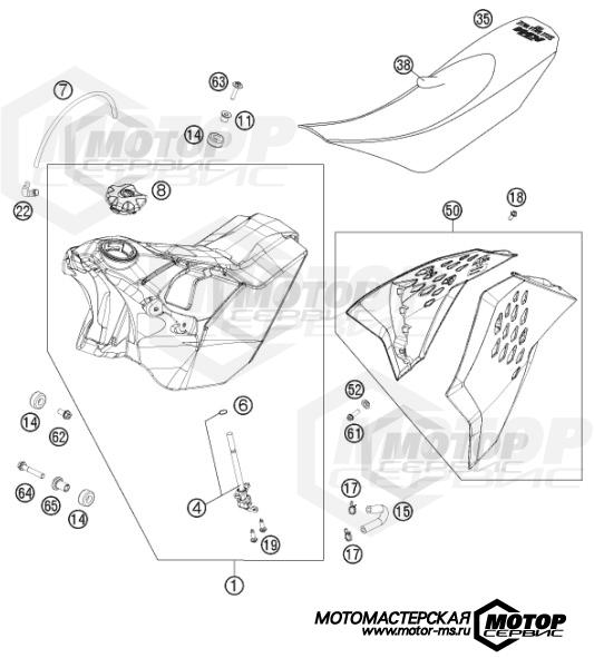 KTM Enduro 400 EXC Factory Edition 2011 TANK, SEAT, COVERS