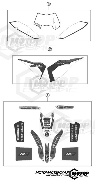 KTM Enduro 400 EXC Factory Edition 2011 DECAL