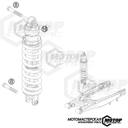 KTM Enduro 300 EXC Factory Edition 2011 SHOCK ABSORBER