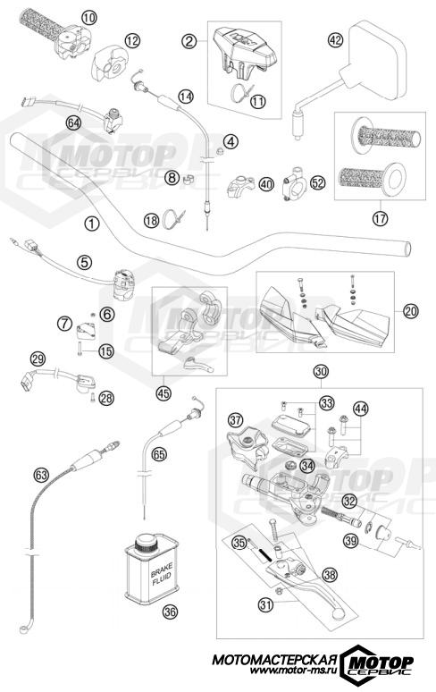 KTM Enduro 300 EXC 2011 HANDLEBAR, CONTROLS