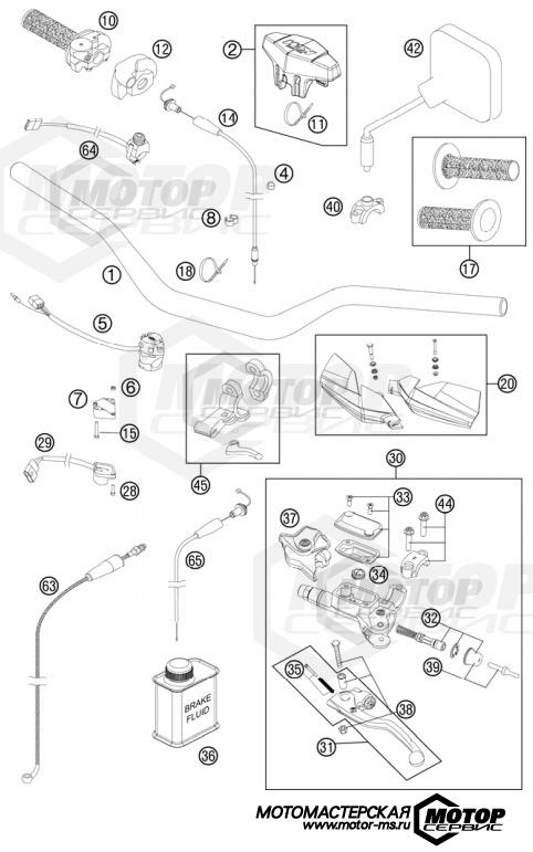 KTM Enduro 250 EXC Factory Edition 2011 HANDLEBAR, CONTROLS