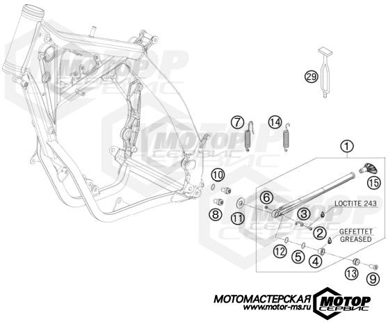 KTM Enduro 125 EXC Factory Edition 2011 SIDE / CENTER STAND