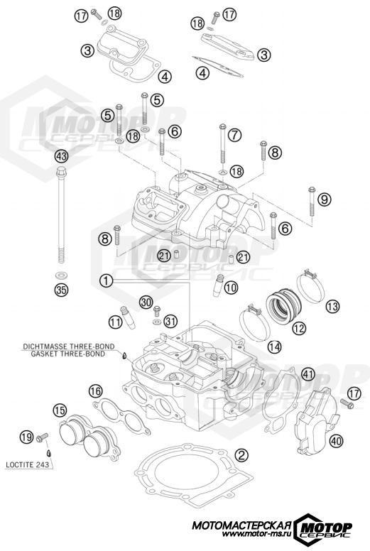 KTM Enduro 525 XC ATV 2011 CYLINDER HEAD