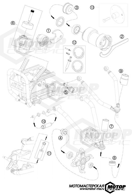 KTM Enduro 525 XC ATV 2011 SPECIAL TOOLS