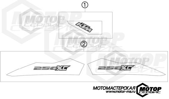 KTM Enduro 250 XC 2011 DECAL