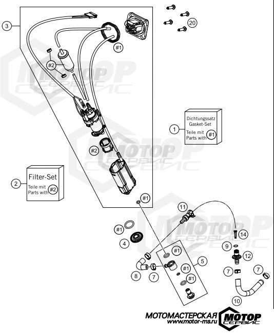 KTM Enduro 350 EXC-F Six Days 2020 FUEL PUMP