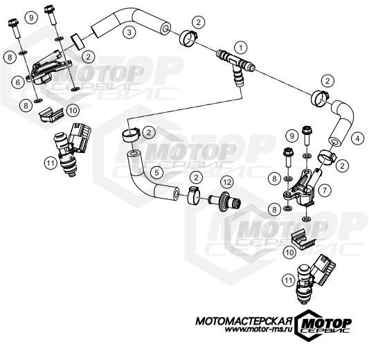 KTM Enduro 250 EXC TPI 2020 FUEL DISTRIBUTOR