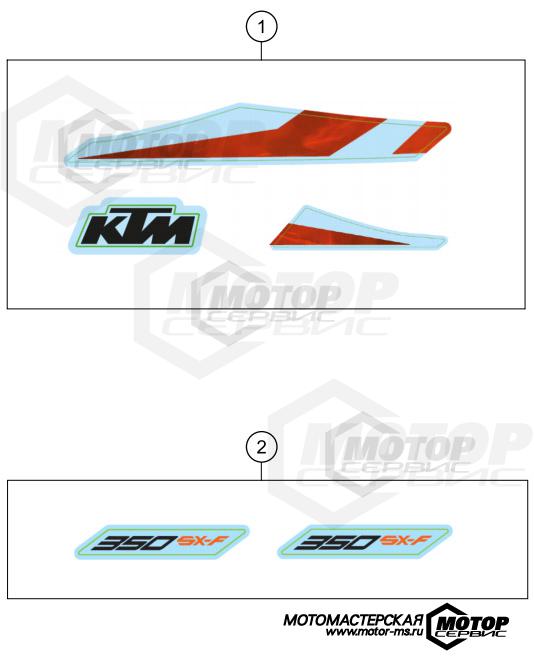 KTM MX 350 SX-F 2020 DECAL