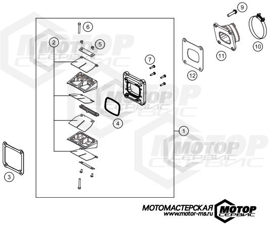 KTM MX 250 SX 2020 REED VALVE CASE