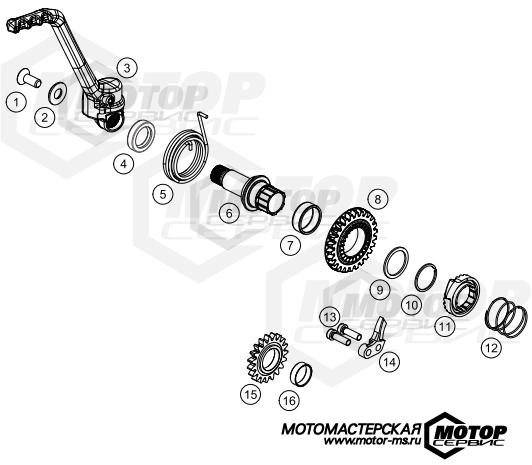 KTM MX 85 SX 19/16 2020 KICK STARTER