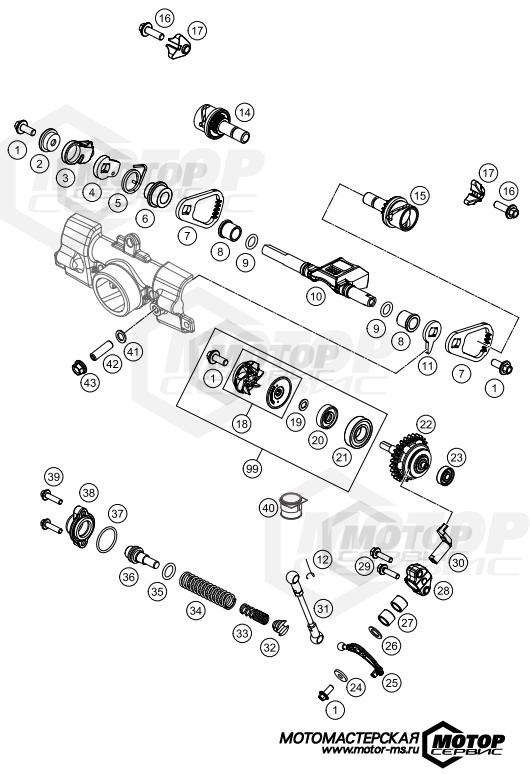 KTM MX 85 SX 17/14 2020 EXHAUST CONTROL