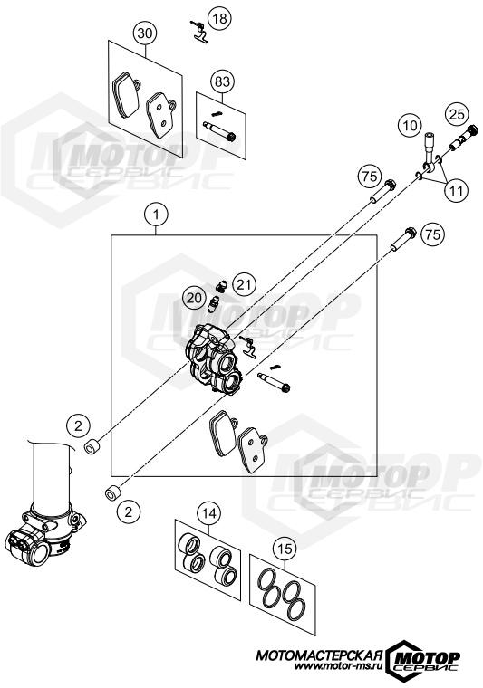 KTM MX 85 SX 19/16 2020 BRAKE CALIPER FRONT