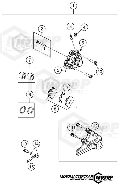 KTM MX 85 SX 19/16 2020 BRAKE CALIPER REAR