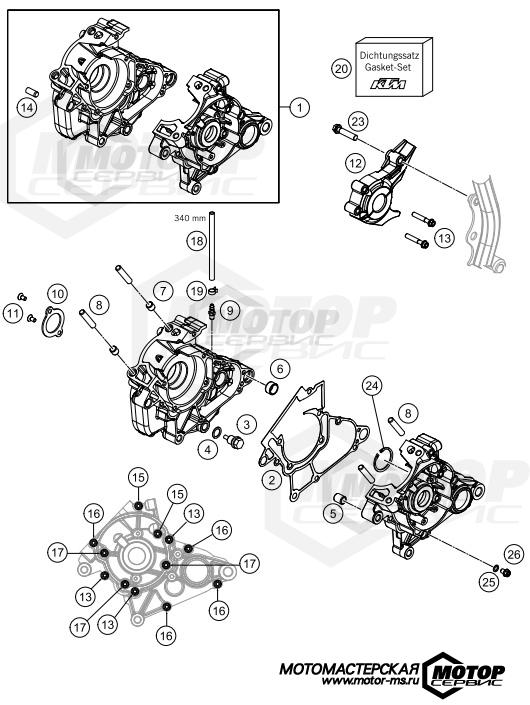 KTM MX 50 SX Mini 2020 ENGINE CASE
