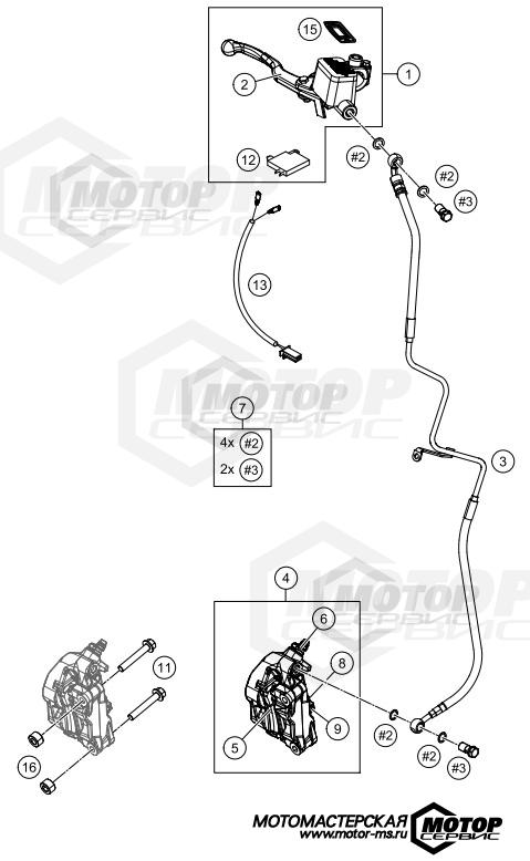KTM Supersport RC 200 B.D. w/o ABS 2020 FRONT BRAKE CALIPTER