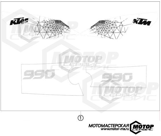 KTM Travel 990 Adventure Limited Edition 2010 DECAL