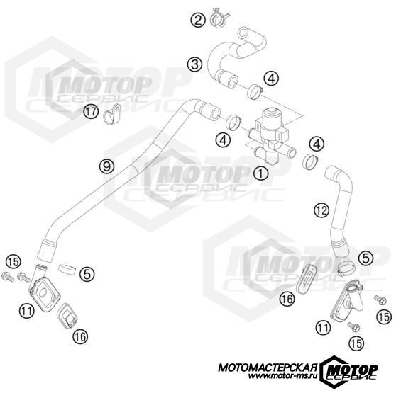 KTM Supermoto 990 Supermoto R 2010 SECONDARY AIR SYSTEM