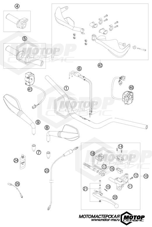 KTM Supermoto 690 SMC 2010 HANDLEBAR, CONTROLS