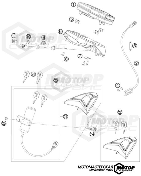 KTM Supermoto 690 SMC 2010 INSTRUMENTS / LOCK SYSTEM