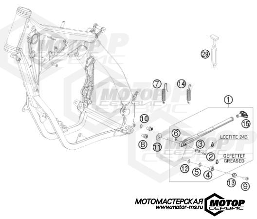 KTM Enduro 250 EXC-F Six Days 2010 SIDE / CENTER STAND