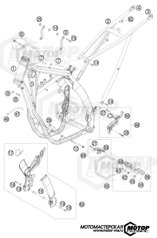 KTM Enduro 250 EXC-F 2010 FRAME