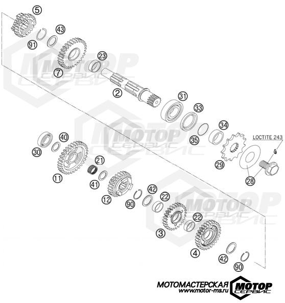 KTM Enduro 250 EXC-F Champion Edition 2010 TRANSMISSION II