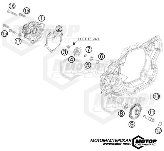 KTM Enduro 530 EXC Champion Edition 2010 WATER PUMP