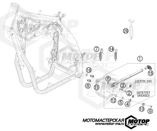 KTM Enduro 450 EXC Champion Edition 2010 SIDE / CENTER STAND