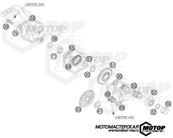 KTM Enduro 200 EXC 2010 KICK STARTER