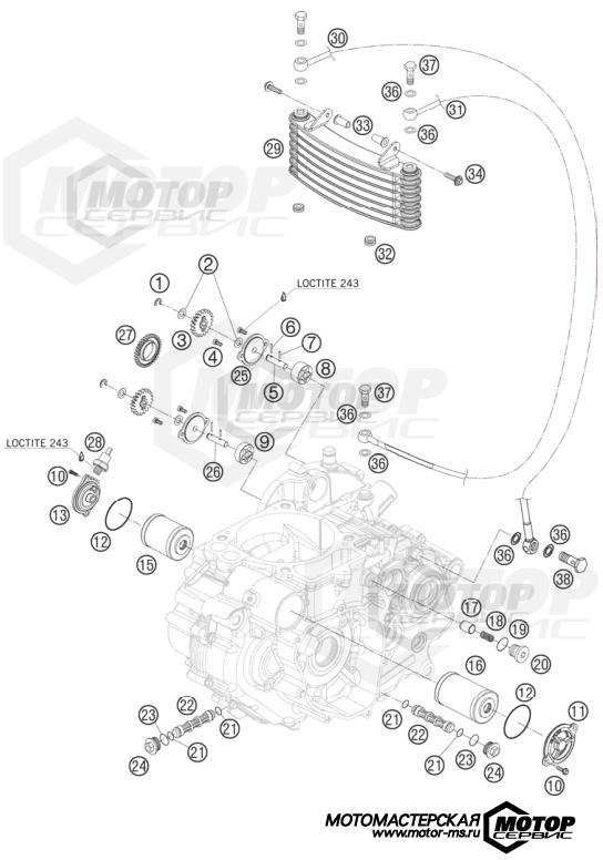 KTM Travel 690 Rally Factory Replica 2010 LUBRICATING SYSTEM