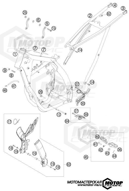 KTM MX 250 SX-F Factory Replica Musquin 2010 FRAME