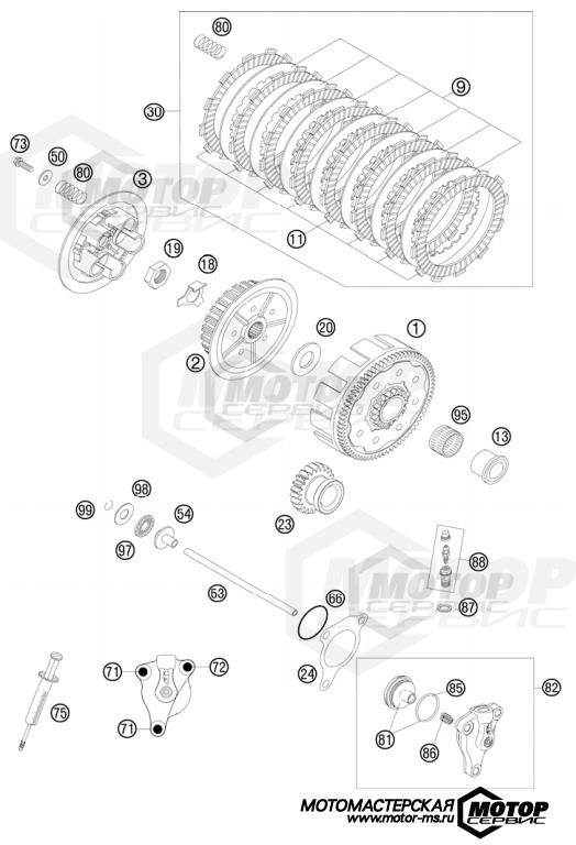KTM MX 250 SX-F 2010 CLUTCH