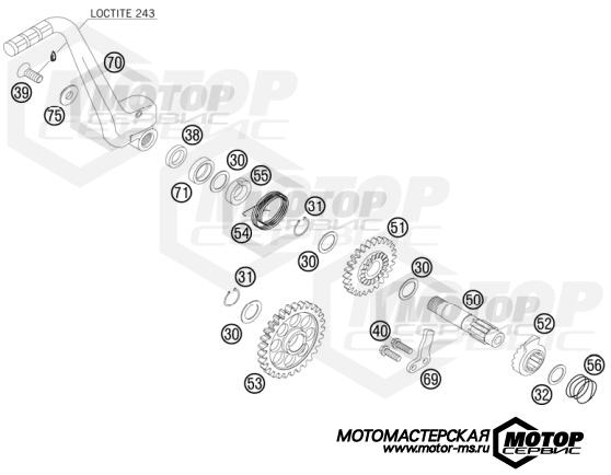 KTM MX 250 SX-F 2010 KICK STARTER