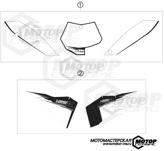 KTM MX 125 SX 2010 DECAL