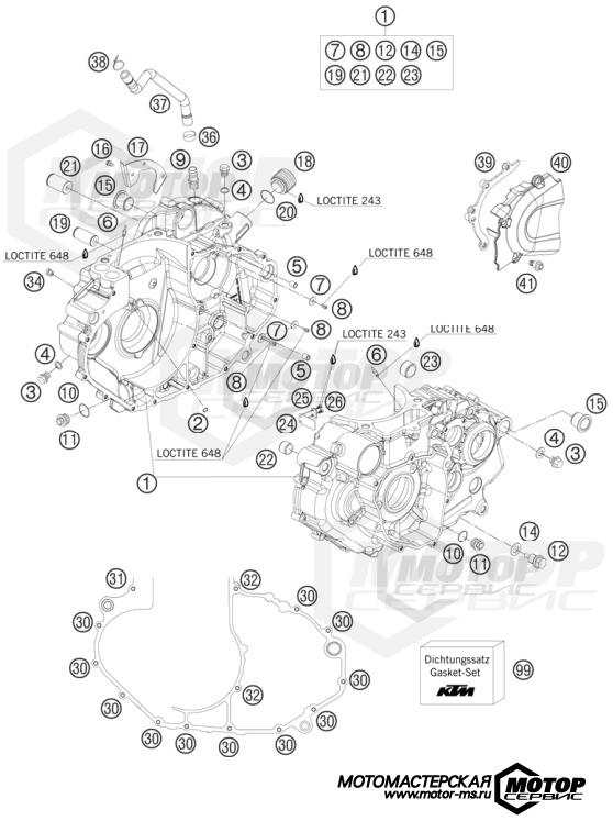 KTM Travel 690 Enduro 2009 ENGINE CASE