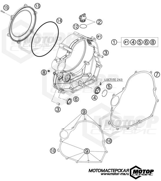 KTM Travel 690 Rally Factory Replica 2009 CLUTCH COVER