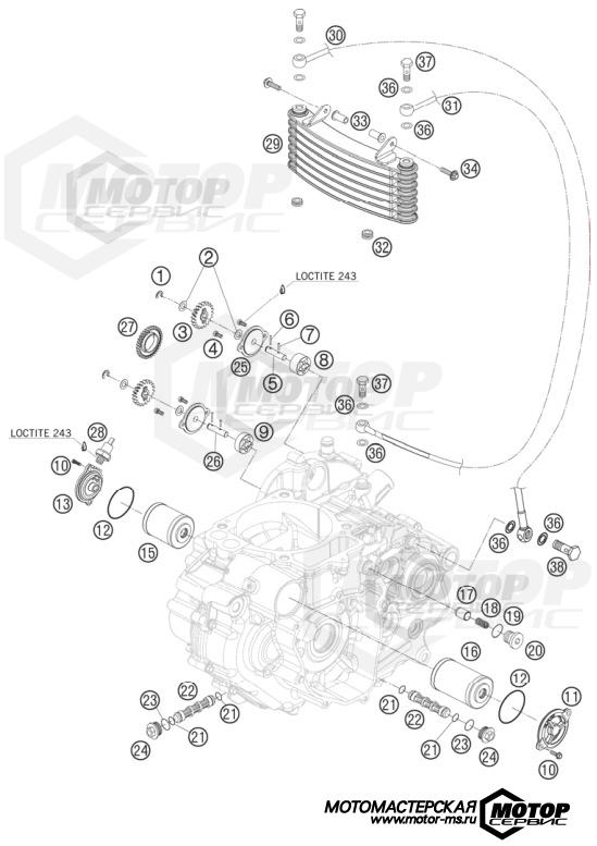 KTM Travel 690 Rally Factory Replica 2009 LUBRICATING SYSTEM
