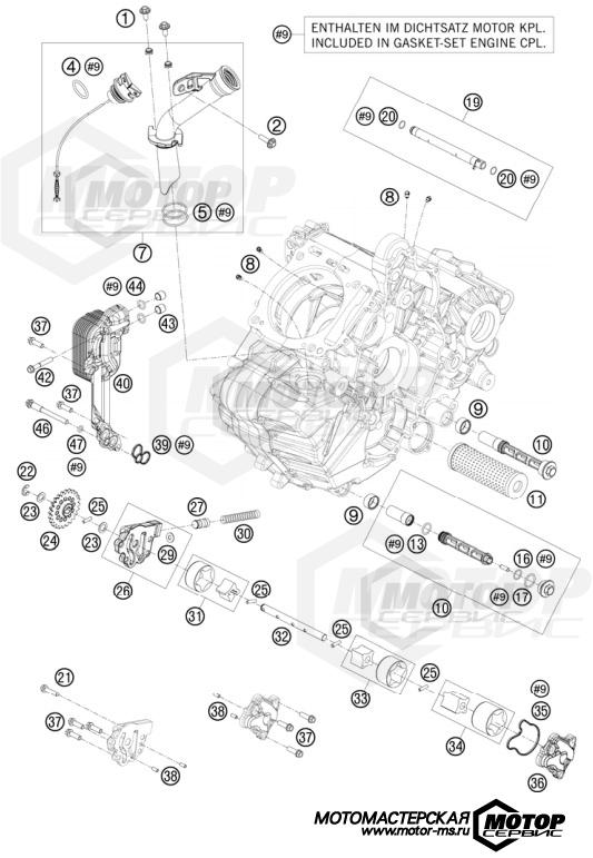 KTM Supersport 1190 RC8 White 2009 LUBRICATING SYSTEM