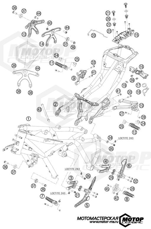 KTM Supersport 1190 RC8 R Limited Edition Acropovic 2009 FRAME