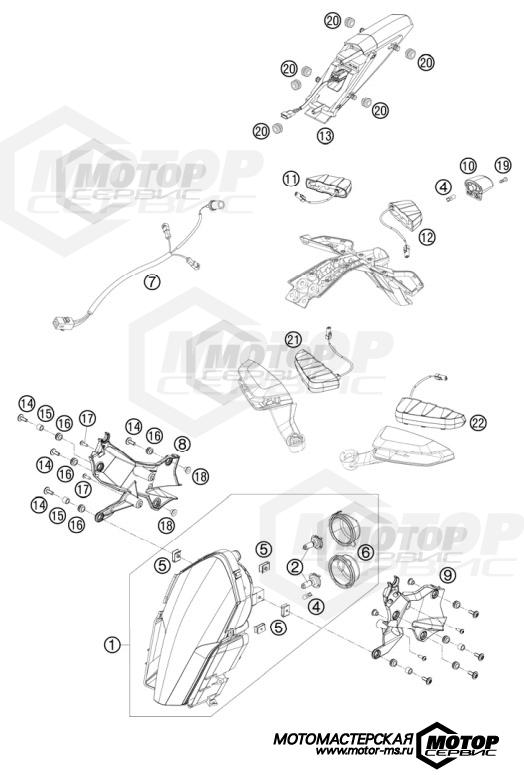 KTM Supersport 1190 RC8 R Limited Edition Acropovic 2009 LIGHTING SYSTEM