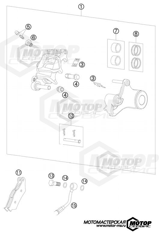 KTM Supermoto 990 Supermoto R 2009 BRAKE CALIPER REAR