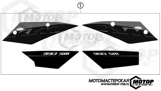 KTM Supermoto 990 Supermoto Black 2009 DECAL